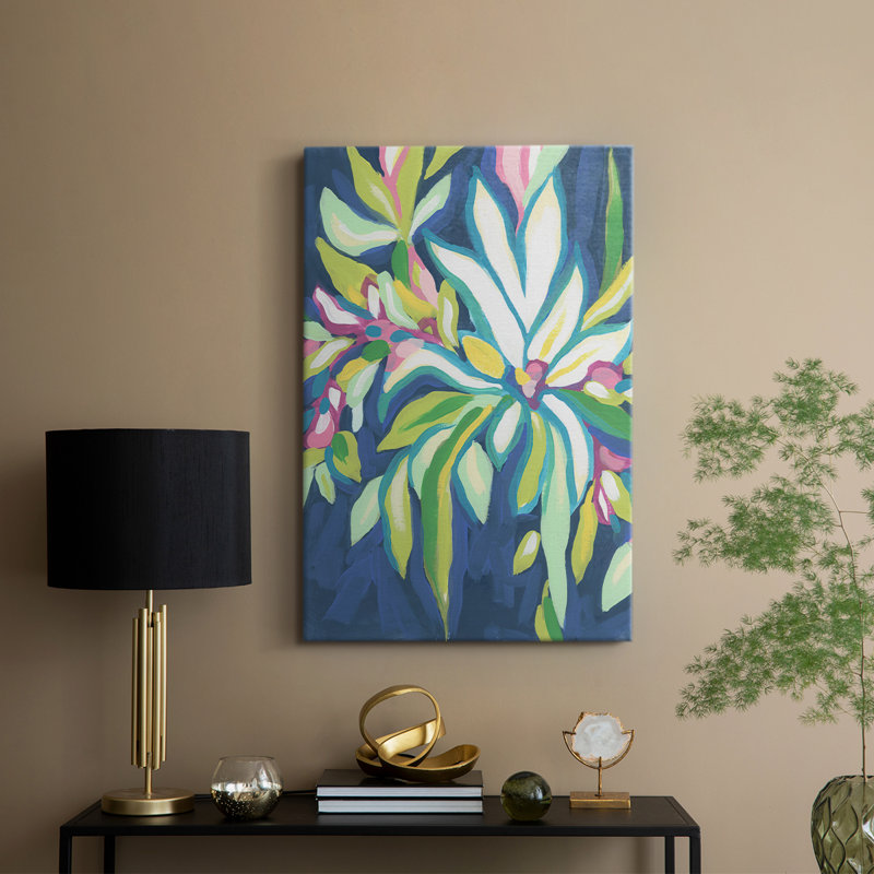 Blue Tropics IV - galerie Cavas sur mesure, H 18 po x l 12 po