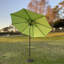 Parasol de marché octogonal 9 pi avec base / vert lime Mirjank