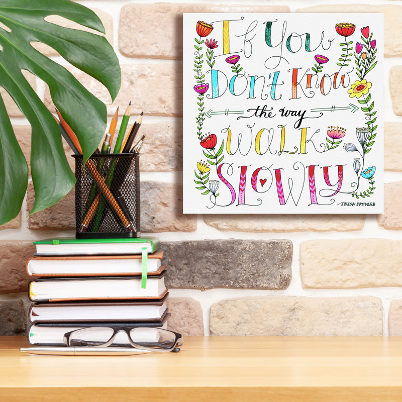  «Walk Slowly» par Elizabeth Caldwell, art mural sur toile