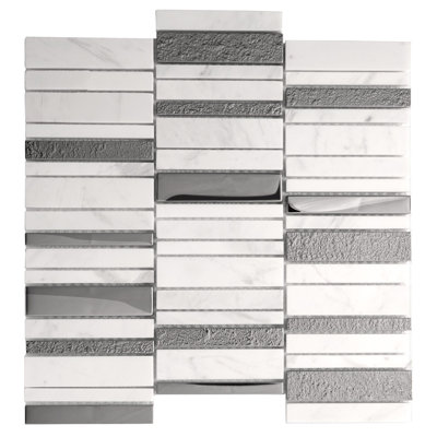 4" x 1" Glass Mosaic Wall & Floor Tile