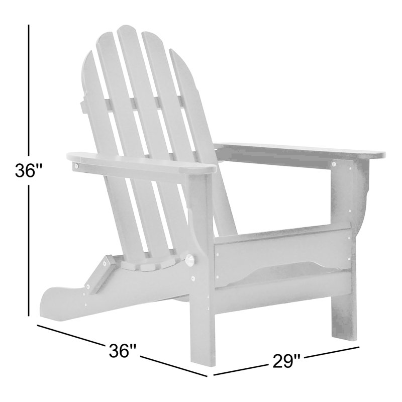 Chaise Adirondack pliante en plastique Leighton, Rose