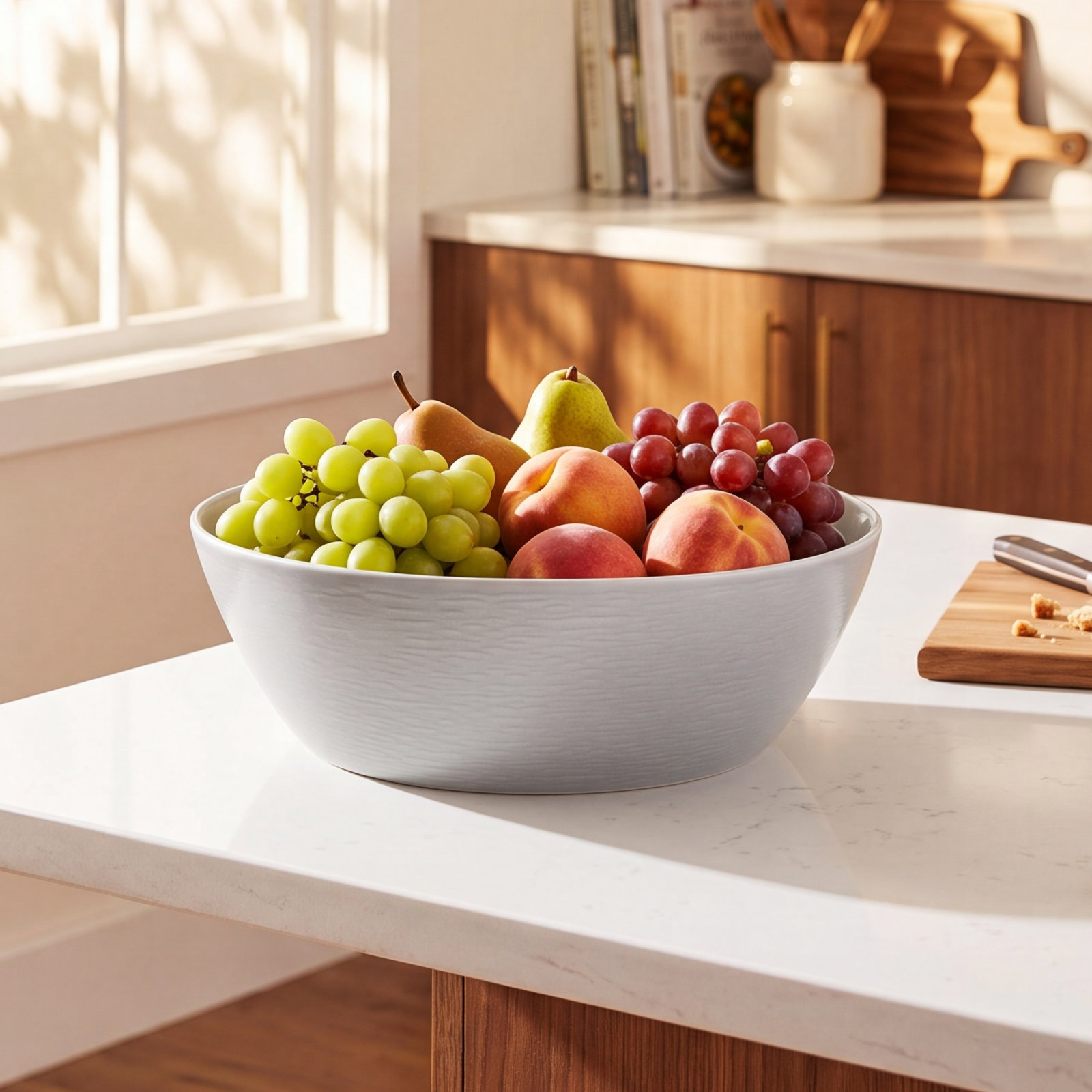 Colorscapes Swirl Porcelain Vegetable Bowl, Gray