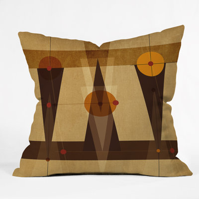 Coussin de jeté géométrique abstrait