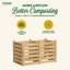 Composteur stationnaire d'extérieur en bois-64157986