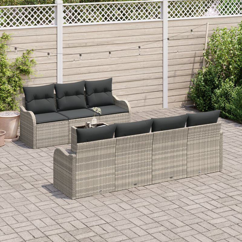 121cm Wide Patio Sofa with Cushions
