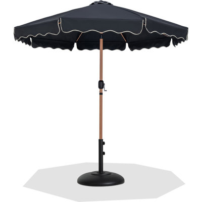 Ensemble de parasol en aluminium avec passepoil Amalfi