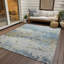 Tapis bleu intérieur / extérieur lavable à la machine Chantille ACN1129-109490081