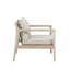 Chaise d'extérieur en bois d'acacia avec coussins Amina-1723461273