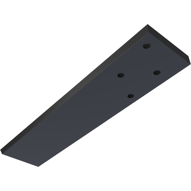 Support flottant dissimulé en acier robuste, H 12 po x l 0,5 po x P 2,5 po