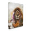 Abstrait crinière de lion sur fond brun clair vieilli par Design Fabrikken - impression d'art graphique-1842082803-1842082805