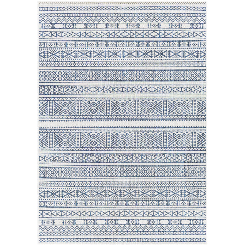 Hadji Southwestern Indoor / Outdoor Rug, 8'10" x 12'