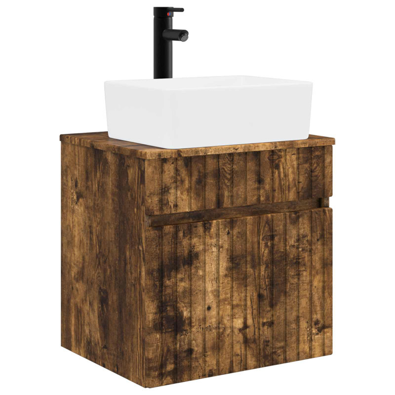 490 mm Bathroom Vanity, Smoked Oak