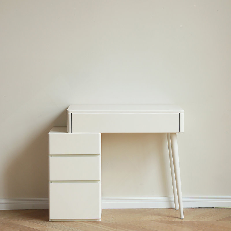 Bureau en bois blanc sans miroir 80Cm