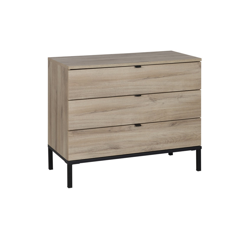 Weatherholt 95cm W 3 - Drawer Chest of Drawers