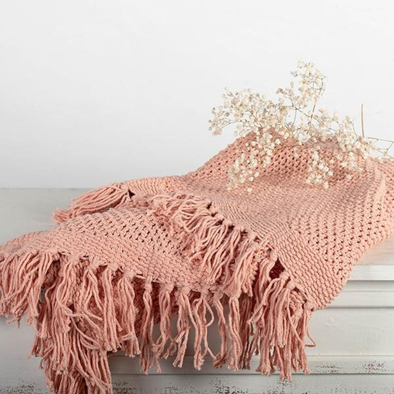 Knitted Throw Blanket