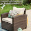Chaise de patio avec coussins Irmelie-1926146790