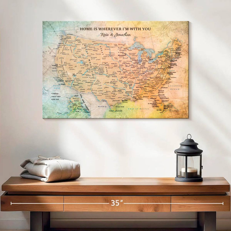 Carte du monde personnalisée, H 8 po x l 12 po, Oui