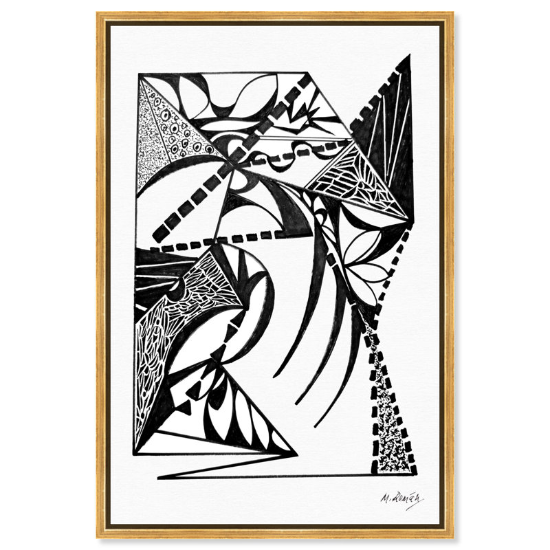 Manuel Roman - Warrior In Armor Print by Oliver Gal, 37"H x 25"W, Gold Floater Frame