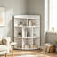 4-Tier Corner Cabinet, Wooden Bookcases With 8-Cubby Storage Organizer, Storage Rack or Organization and Storage, Home Office, Living Room-2023318528