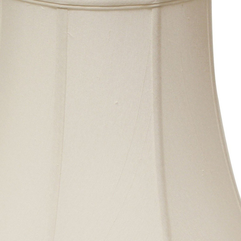 Abat-jour 16 "Premium Octay Monay Shantung, Blanc
