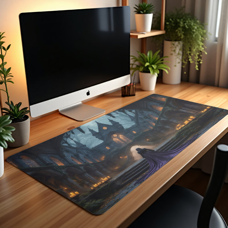 Polyester Desk Pad, 14.4x12.1