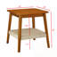 Table de bout avec tablette tissée