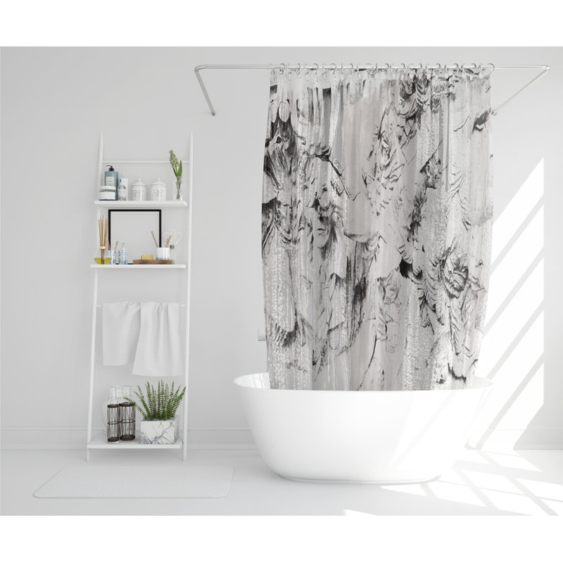 Dimple Polyester Shower Curtain Set