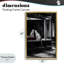 Cadre flottant Diner Noir Leopard Reflection, design par Annabelle Hall-634070783-634070781