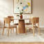 Modern Brazilian Mona Glass Top Round Dining Table-287720609