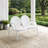 Alannah 41.8'' Wide Metal Loveseat-1409169590