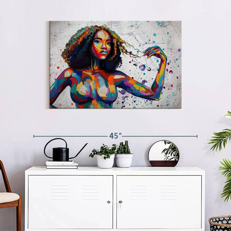 Leisha Curvy African Beauty, H 24 po x l 36 po