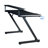 Orlene Gaming Desk & Gaming Chair Set – LED Carbon Fiber Desk With Riser Shelf And Ergonomic Racing-Style Gaming Chair, Black/ Grey-789172858