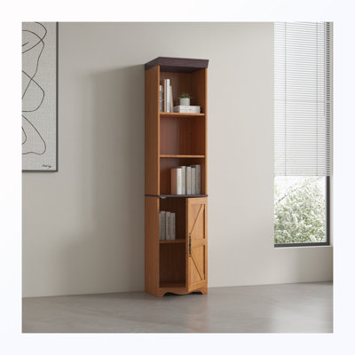 Wooden Storage Cabinet with 5 Shelves