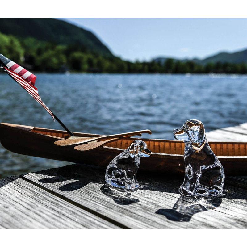 Handmade Glass Dog Figurine