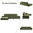 103'' Upholstered Sofa with Ottoman-1416990822