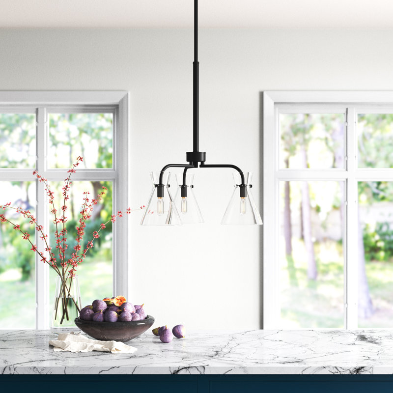Chew Magna 3 - Light Dimmable Tiered Chandelier, Black