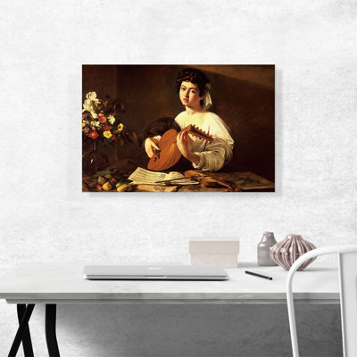" The Lute Player 1595 " by Caravaggio Painting Print