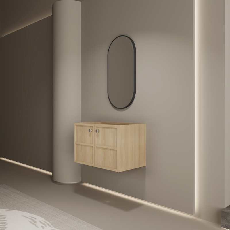 Meuble-lavabo mural, 2 portes à fermeture douce (sans le lavabo), 23"