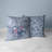 Wings Over Flowers  Square Throw Pillow-106878135