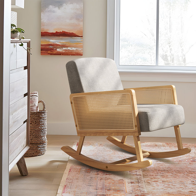Linen Rocking Chair