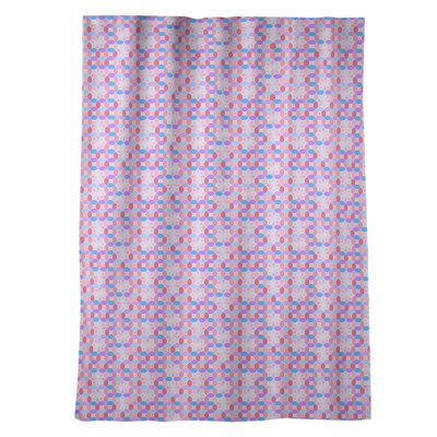 Panneau de rideau simple occultant et isolant avec passe-tringle vitrail window Avicia