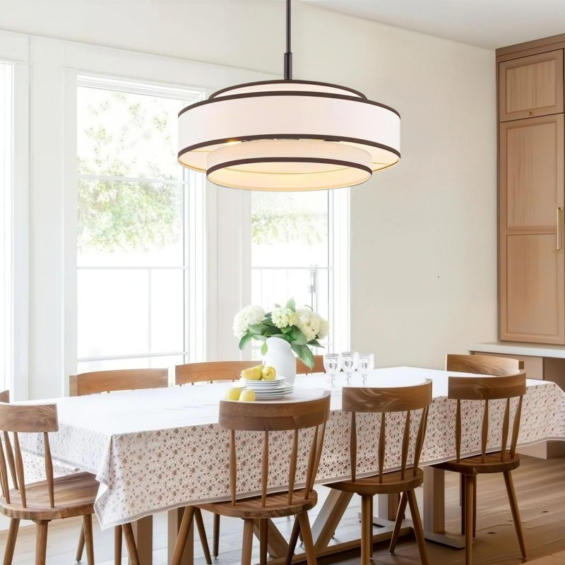 Lustre tambour 5 lumières Aasim, Bronze