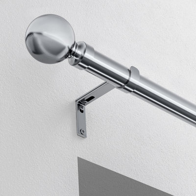 Steel 2.8cm Single Curtain Pole