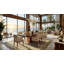 Stellio Walnut Wood Dining Table-1331310234