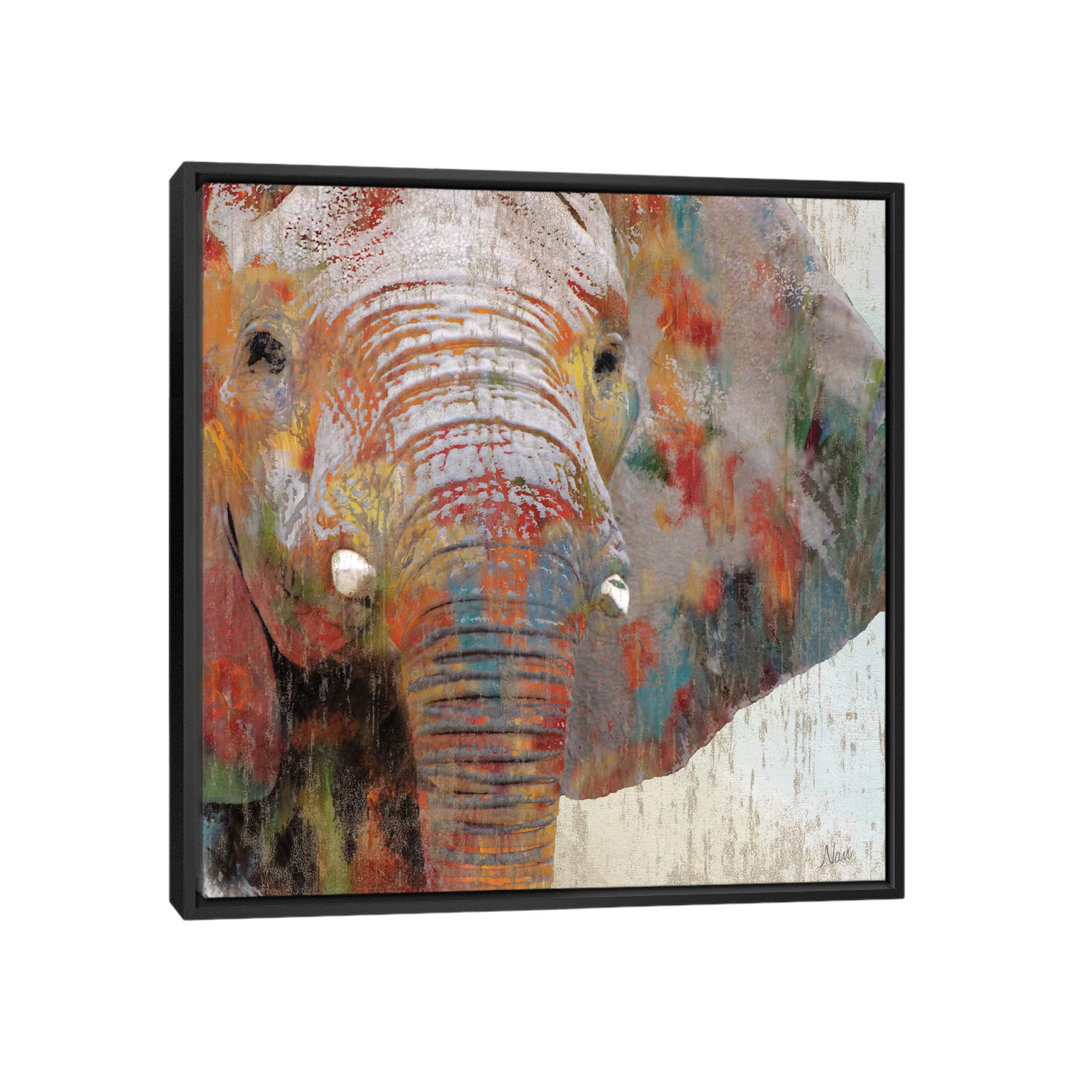 " Paint Splash Elephant " by Nan East Urban Home 
