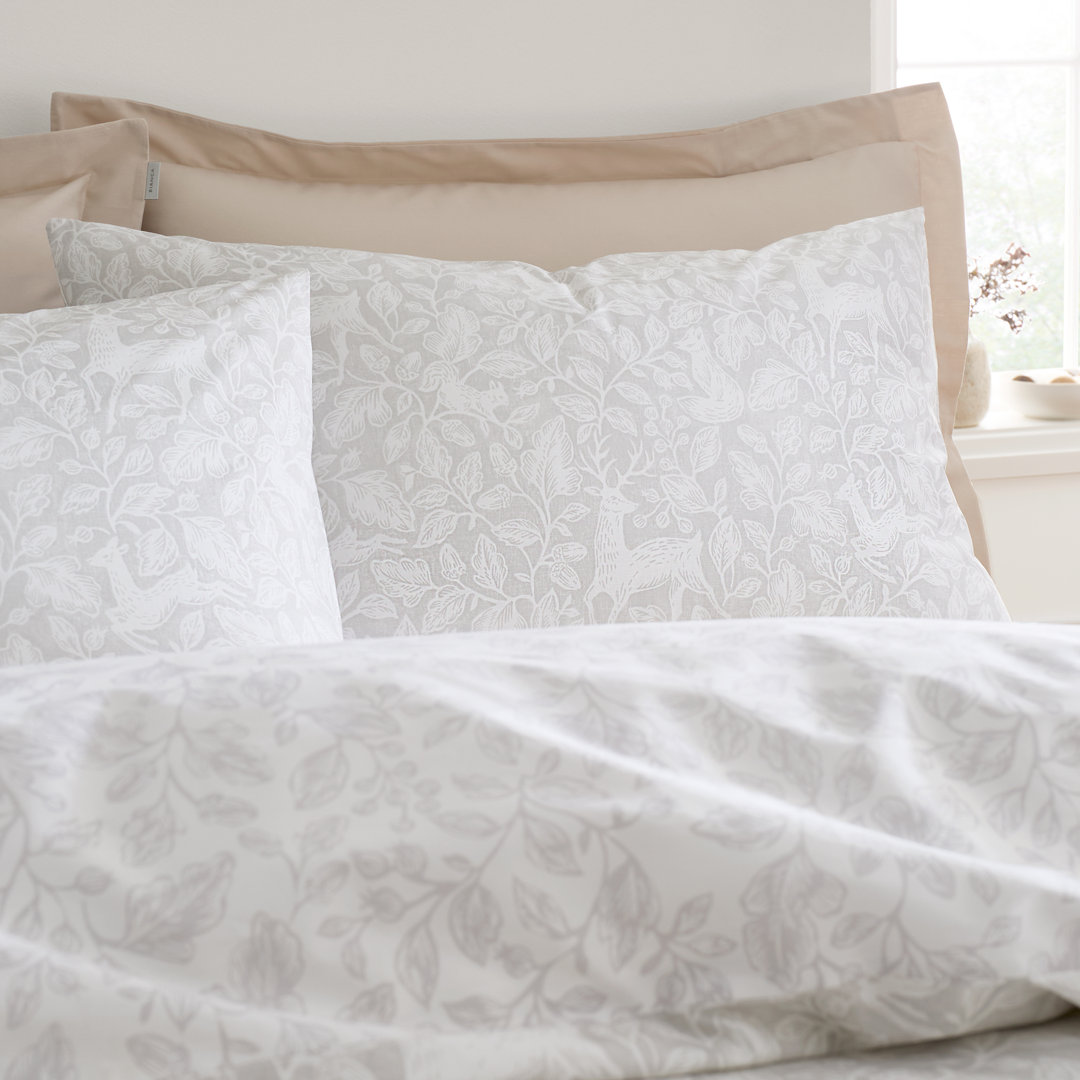Woodland 200 Thread Count Cotton Reversible Duvet Cover Set