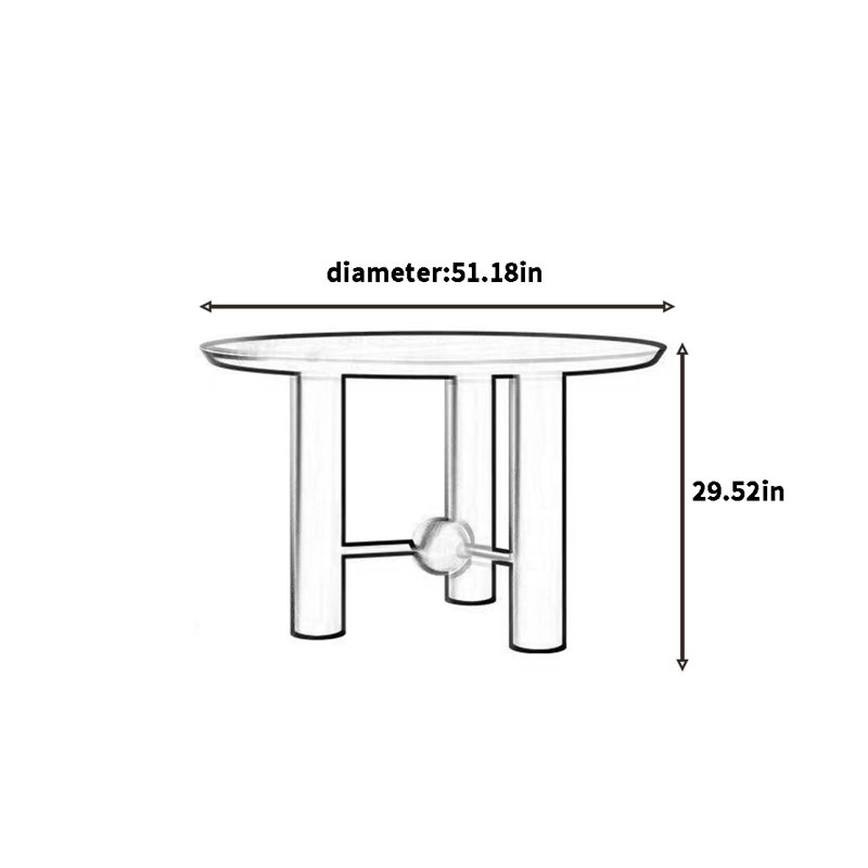 Table de salle à manger en bois de cire rétro français, H 29,52 po x L 51,18 po x l 51,18 po