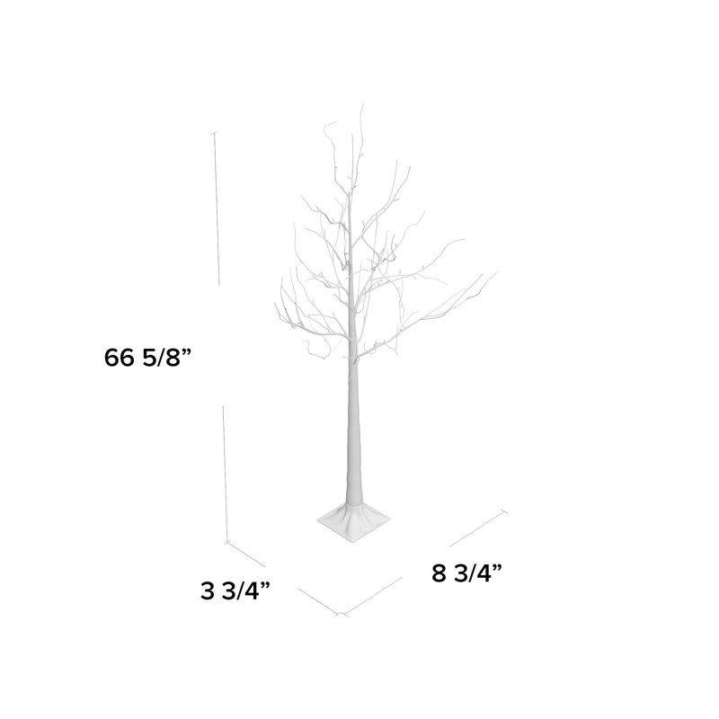 5.55' Lighted Artificial Pine Christmas Tree
