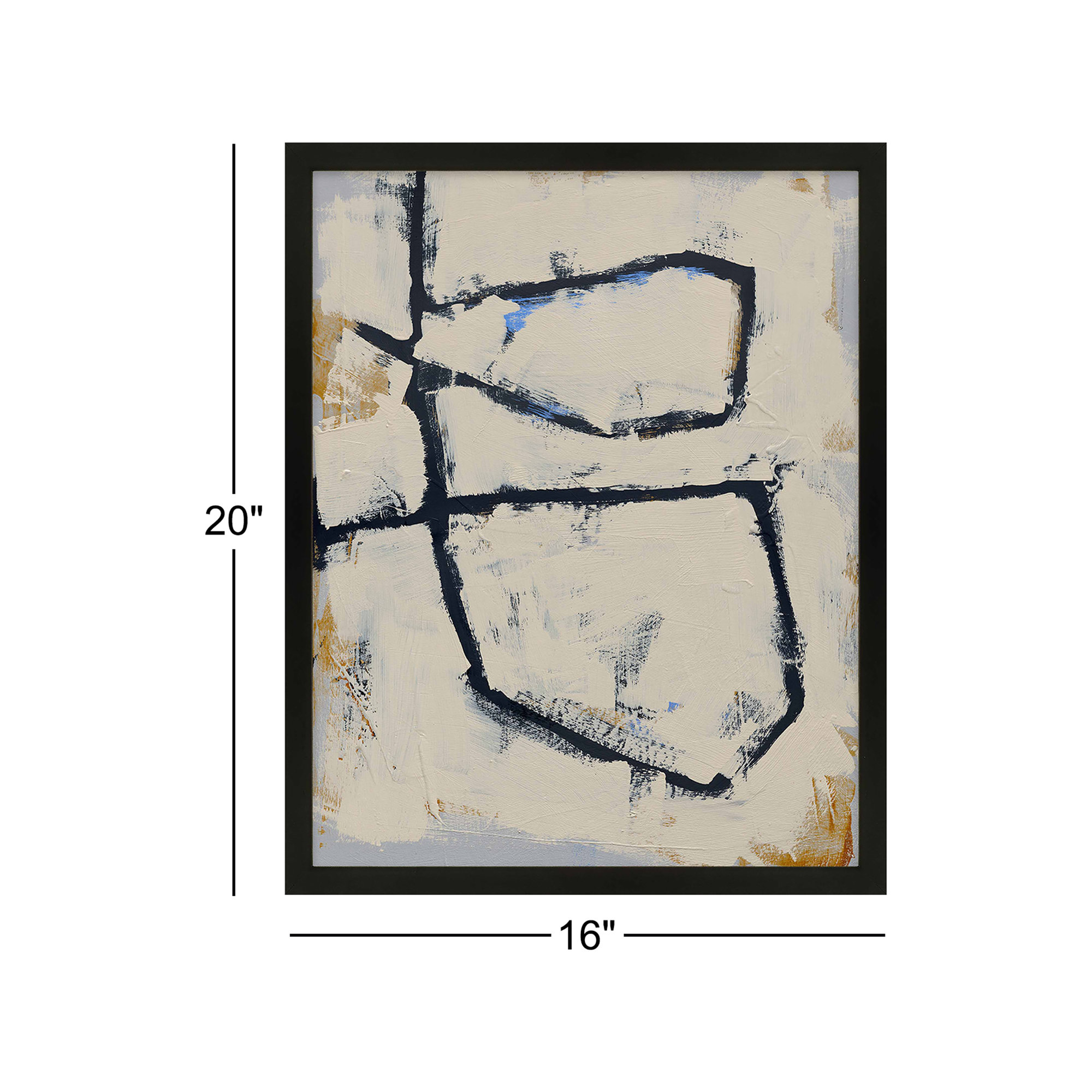 Twisted 5 by Jacques Pilon, Black Framed Paper, 16" W x 20" H