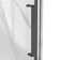 Capri 38'' W 79'' H Framed Neo-Angle Reversible Shower Kit in Black